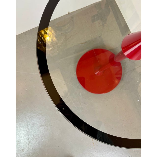 Vintage Red Side Table, 1980s For Sale - Image 14 of 15