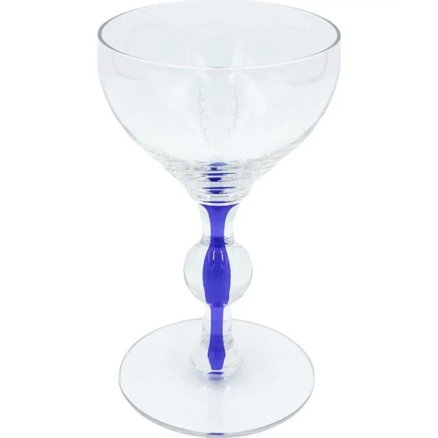 Mid-Century Modern Vintage El Morocco Nyc Nightclub Champagne Coupes Glasses New York Barware- Set of 4 For Sale - Image 3 of 12