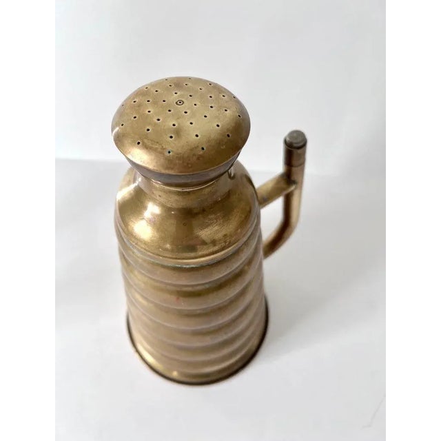 Early 20th Century French Brass Water or Ironing Can with Handle For Sale In Los Angeles - Image 6 of 9