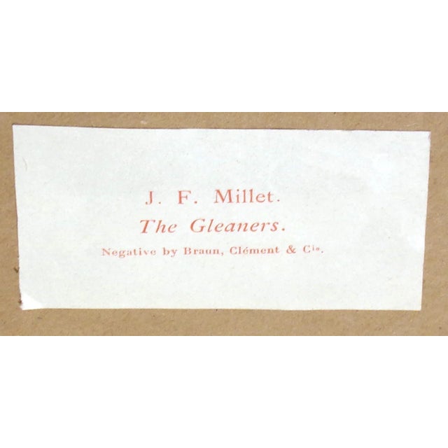 Antique "The Gleaners" Photogravure Engraving Jf Millet Framed For Sale - Image 4 of 8