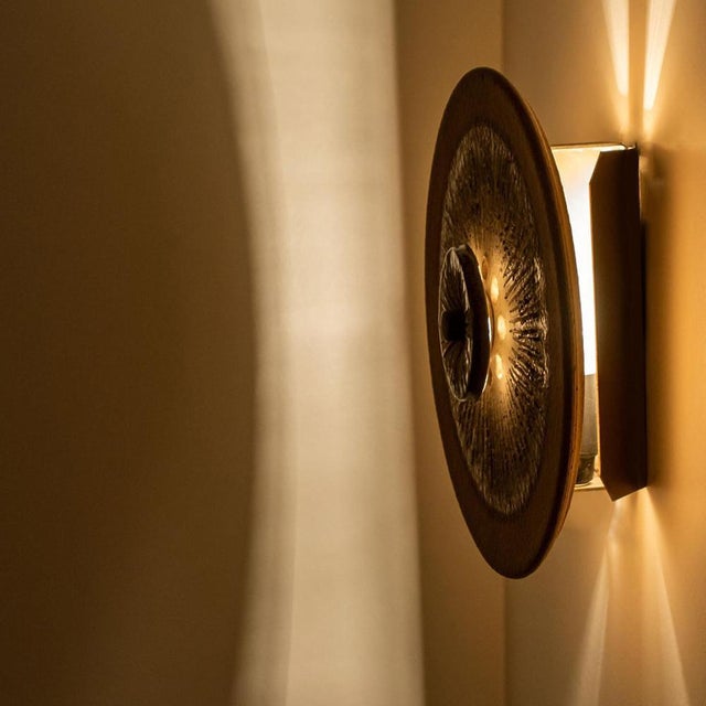 Round Ceramic Wall Light from Axella, 1970 For Sale - Image 11 of 15