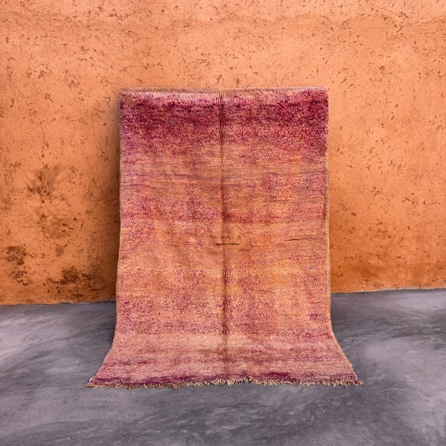 Mid-Century Moroccan Rug - 5'1" X 7'10" Ft For Sale - Image 10 of 10