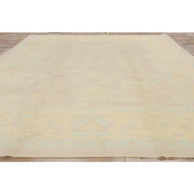 Lavender Vintage Modern Muted Turkish Oushak Rug - 09'03 X 13'07 For Sale - Image 8 of 9