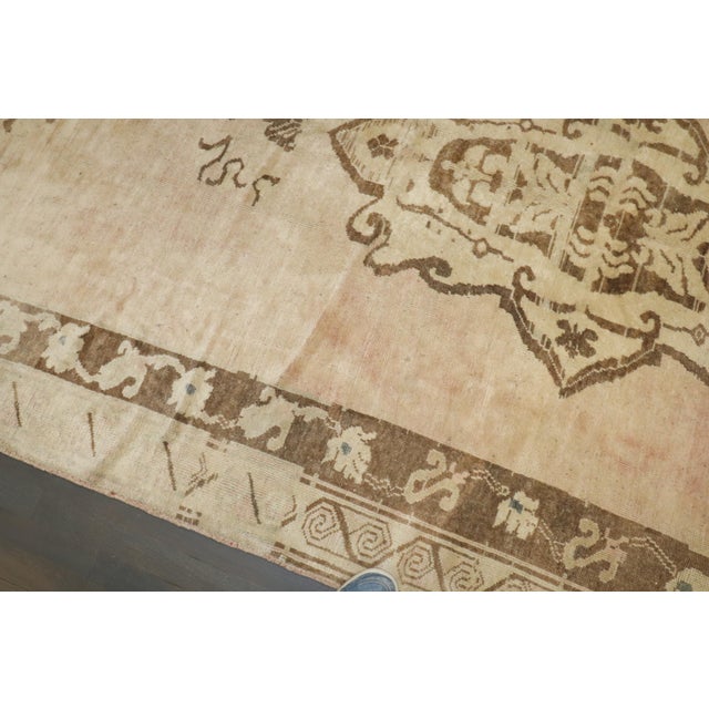 Modern Vintage Zabihi Collection Turkish Gallery Size Rug For Sale - Image 3 of 11