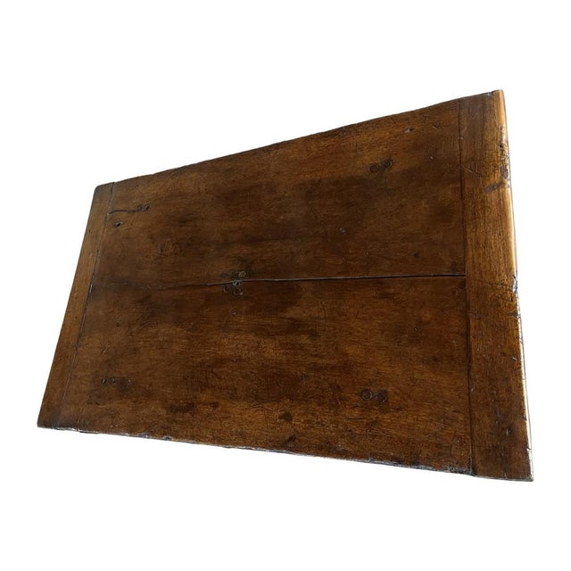 Baroque 18th Century Italian Walnut Capretta Table with Barley Twist Lyre Legs For Sale - Image 3 of 13