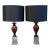 1990s Pair of Donghia Tri-Color Marble Lamps For Sale