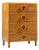 Russel Wright for Conant Ball Mid Century Maple Highboy Dresser For Sale