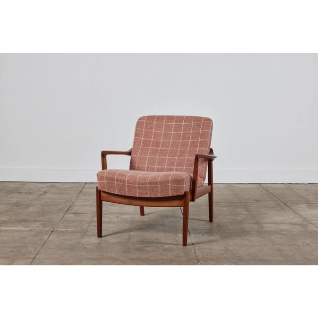 Mid-Century Modern Tove & Edvard Kindt-Larsen "Model 125" Lounge Chair for France & Son 1958 For Sale - Image 3 of 14