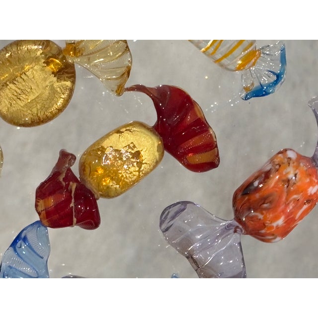Gold Vintage Murano Style Blown Glass Candies, Set of 5 For Sale - Image 8 of 15