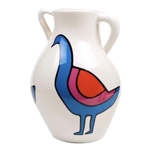 Piet Parra X Case Studyo the Wonky Vase "Confused Bird" Ceramic Fine Art Collectible 2023