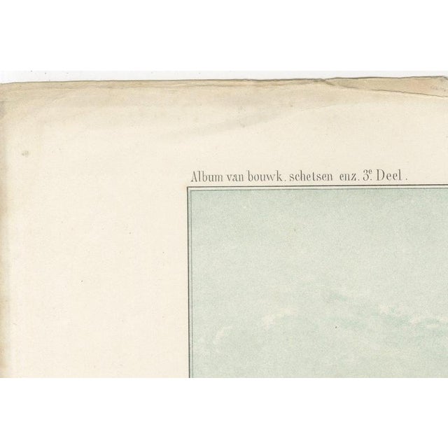Leliman, Museum King Willem III, Elevation, Dutch Architecture Print, 1865, Paper For Sale - Image 6 of 12