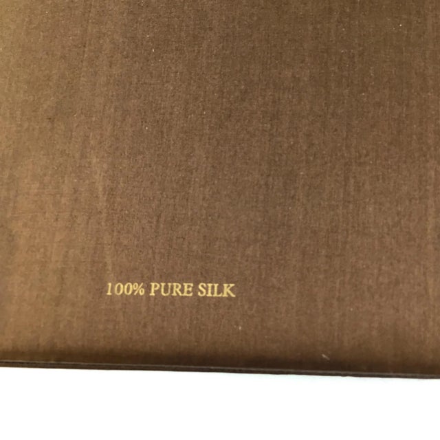 Asian Silk Photo Holder or Wine Label Holder For Sale - Image 10 of 11