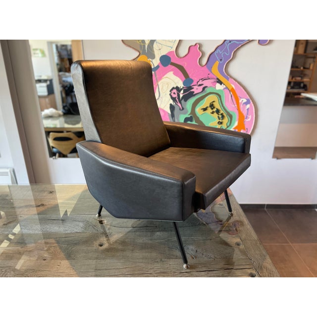 1950s Armchair by Pierre Guariche for Airborne, France, 1955 For Sale - Image 5 of 16