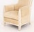 Early 21st Century Lewis Mittman Art Deco Style Beige Fabric Upholstered Easy Arm Chair For Sale - Image 5 of 10
