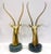 Mid-Century Modern Pair of Hollywood Regency Brass Antelope Sculptures With Marble Bases, 1970's For Sale - Image 3 of 13