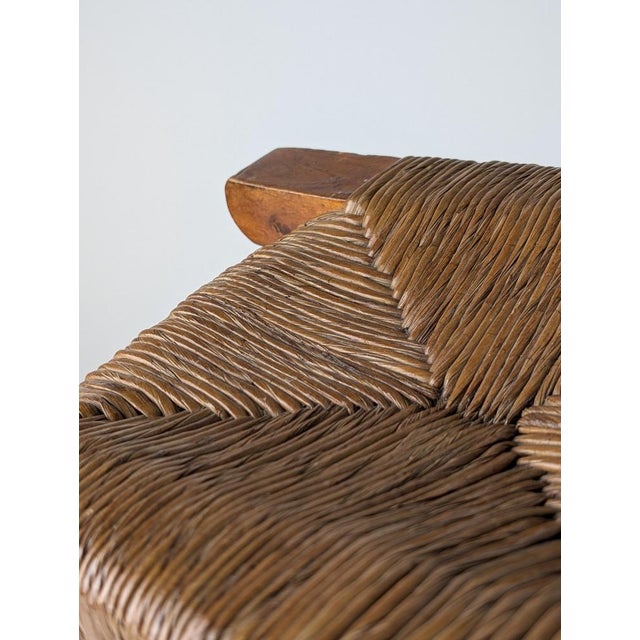 Rustic Wooden and Rush Tajo Stool, Spain, 1940s For Sale - Image 6 of 18