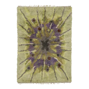 Ingrid Jagarz Vintage Swedish Rya Rug - 04'08 X 06'07
