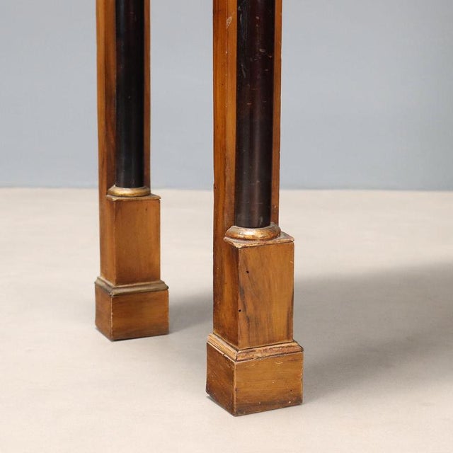 Early 19th Century Empire Console Table in Walnut, Italy For Sale - Image 5 of 8