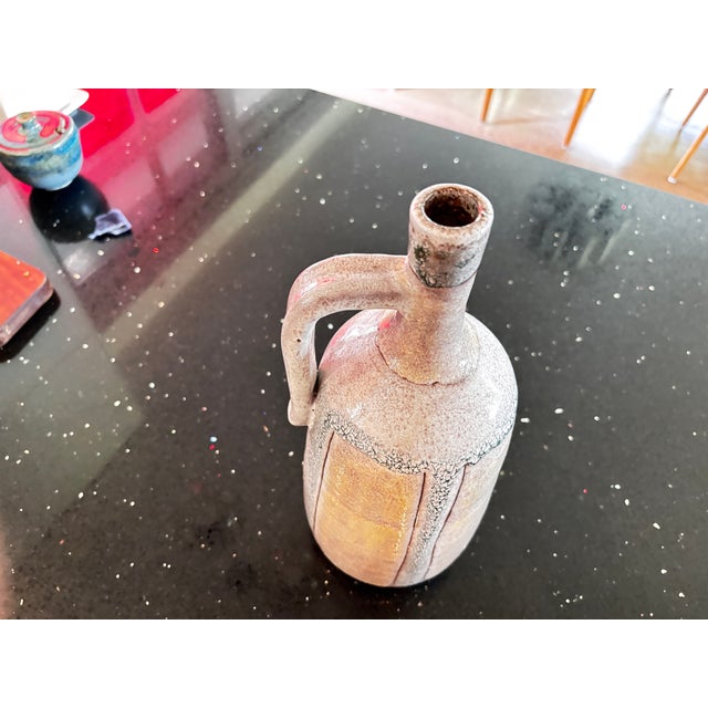 Beige Ceramic Bottle Vase from Les Argonautes, France, 1960s For Sale - Image 8 of 11