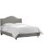 Textile Riley Bed in Grey Classic Linen, King For Sale - Image 7 of 8