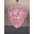 Murano Mid Century Modern Italian “Petals” Chandelier in Pink Murano Glass For Sale - Image 4 of 5