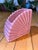 1950s Vintage MCM Pink Ceramic Fan Vase Planter For Sale - Image 5 of 14