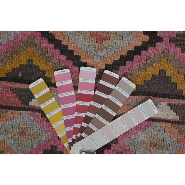 Vintage Turkish Stair Kilim Runner Rug 2'5'' X 20'4'' For Sale - Image 12 of 13