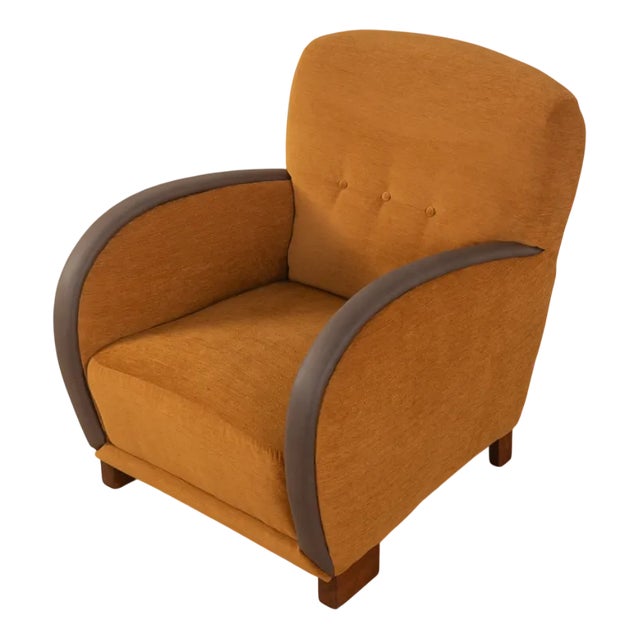 Vintage German Art Deco Lounge Chair, 1930s For Sale