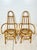 Mid-Century Modern Vintage Tall Back Rattan Arm Chairs- A Pair For Sale - Image 3 of 12