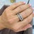 Silver Men’s Retired Gucci 18k White Gold 0.99ctw Diamond Eternity Spinning Band Ring, Size 10 For Sale - Image 8 of 8