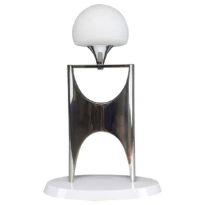 Mid 20th Century Sculptural Aluminum Table Lamp, 1950-1960