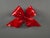 Red Large Red Gift Bow Hand-Formed from Plastic For Sale - Image 8 of 13