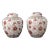Pair Small Porcelain Lidded Ginger Jars For Sale