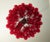 2020s Italian Murano Chandelier – Mazzega – 53 Red Lattimo Glass Petals For Sale - Image 5 of 6