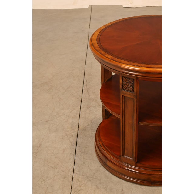 Ethan Allen Townhouse Collection Round Library Side Table For Sale - Image 12 of 18