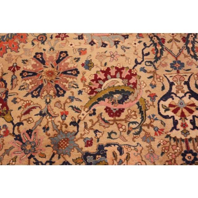 Textile Nazmiyal Collection Antique Persian Tabriz Rug For Sale - Image 7 of 13