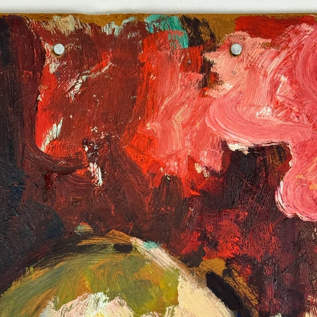 Wood 1964 Original Double Sided Oil Paintings on Board, Signed in Manner of Van Gogh & Paul Cézanne For Sale - Image 7 of 17