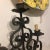1990s Italian Three Light Wrought Iron Sconce For Sale - Image 9 of 11