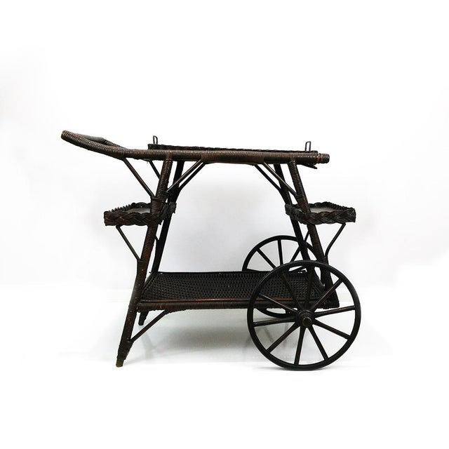 Antique Wicker Tea Cart Chairish