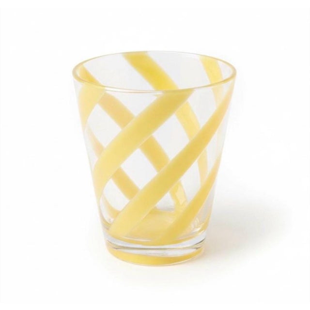 2020s Set of 6 Italian Style Hand Blown Swirl Tumblers For Sale - Image 5 of 7