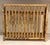 Tortoise Rattan Burnt Bamboo Wall or Tabletop Shelf For Sale - Image 9 of 12