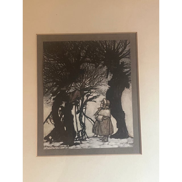 Illustration Early 20th Century Arthur Rackham Illustrations From Peter Pan in Kensington Gardens, Framed. For Sale - Image 3 of 7