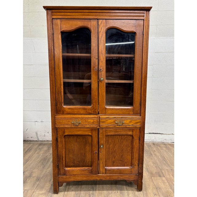 Victorian Antique Victorian Early American Pie Safe Kitchen Cupboard Cabinet Pantry For Sale - Image 3 of 15