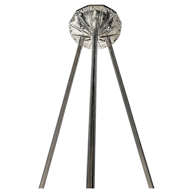 French Art Deco Pendant Chandelier by Lorrain Nancy (two available) For Sale - Image 4 of 6