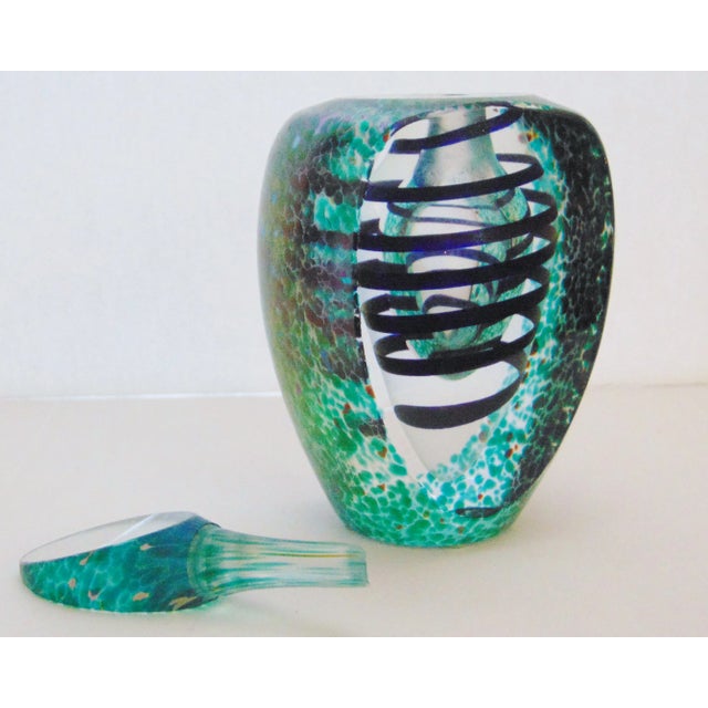 Art Deco Art Glass Perfume Bottle For Sale - Image 3 of 7