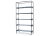 Rage Etagere with French Iron Finished on Hand Forged Iron, Tempered Glass Shelves