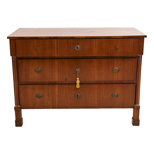 Veneered Empire Chest of Drawers For Sale