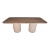 Ray Travertine Dining Table 72" For Sale