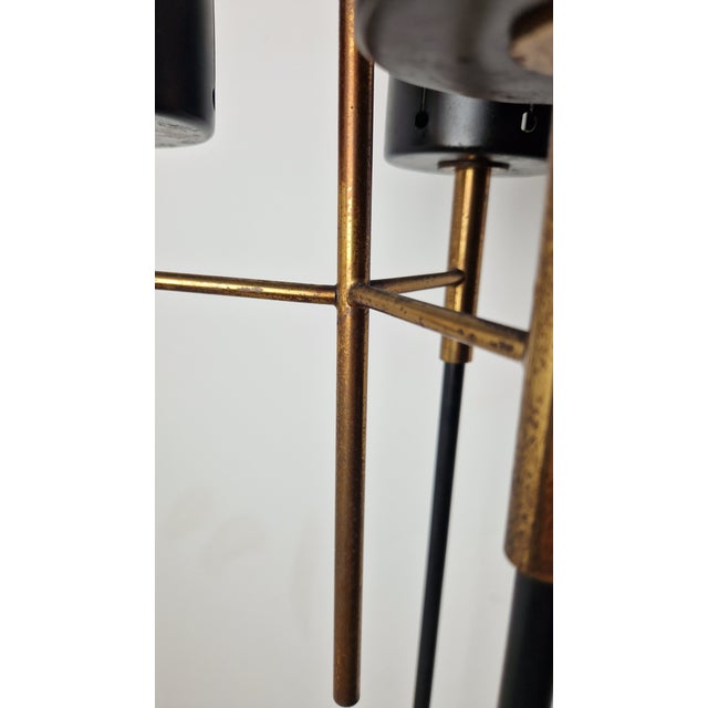 Esperia Vintage Floor Lamp with Marble Base and Brass Stem, 1950s For Sale - Image 4 of 10