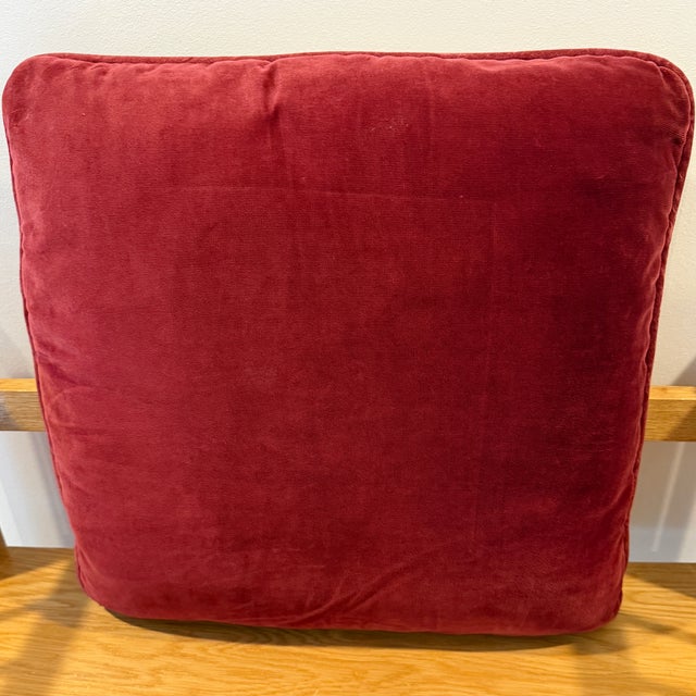 Mid 20th Century Vintage French Bucolic Tapestry Pillow With Young Woman, Small Child, and a Dog For Sale - Image 5 of 11